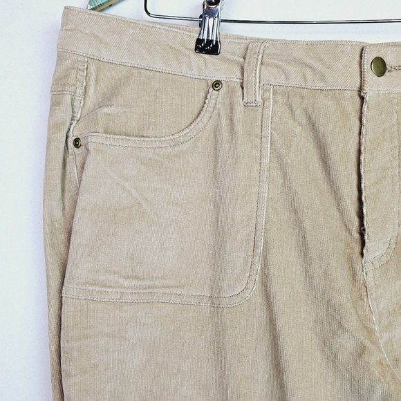 Dressbarn Women's Beige Khaki Stretch 4 Pkt Corduroy Pants, Plus Size 18W, NWT - Picture 5 of 8